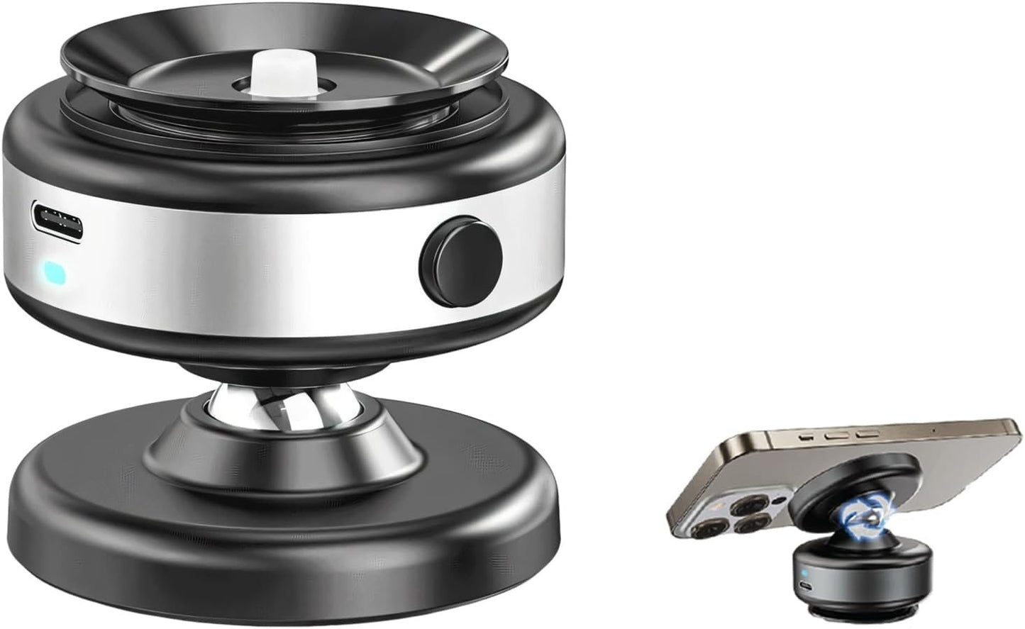 360 Degree Rotating Stable Glass Vacuum Suction Vacuum Battery Mobile Desk Stand Car Magnetic Phone Holder
