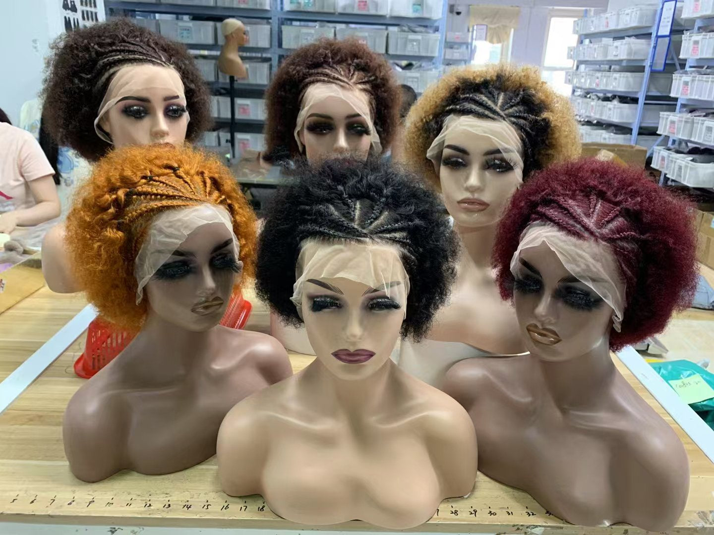 Ready Stock Human Hair Wig And Toupee Color Ring Set