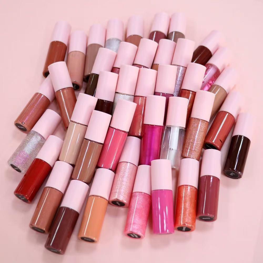 Private Label Matte Gloss Mini Lip Gloss Shine Lip Gloss Vegetarian Lip Gloss Suit Nude Lip Gloss