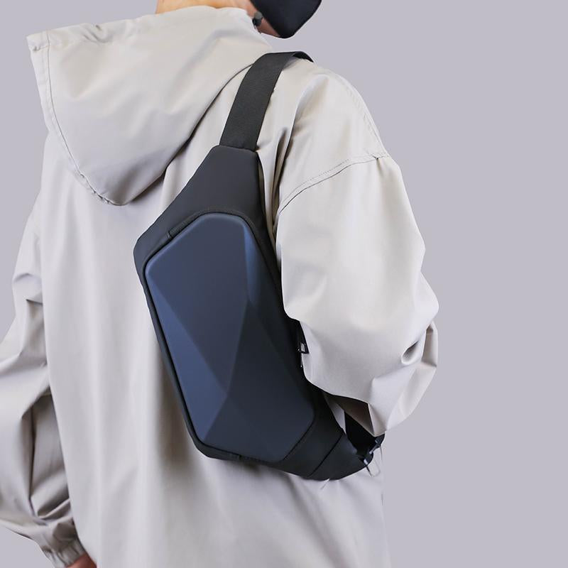 Waterproof Wholesale Men's Chest Bag Anti-theft Sling Bag Travel Nylon Messenger Bag Men's Hard Shell