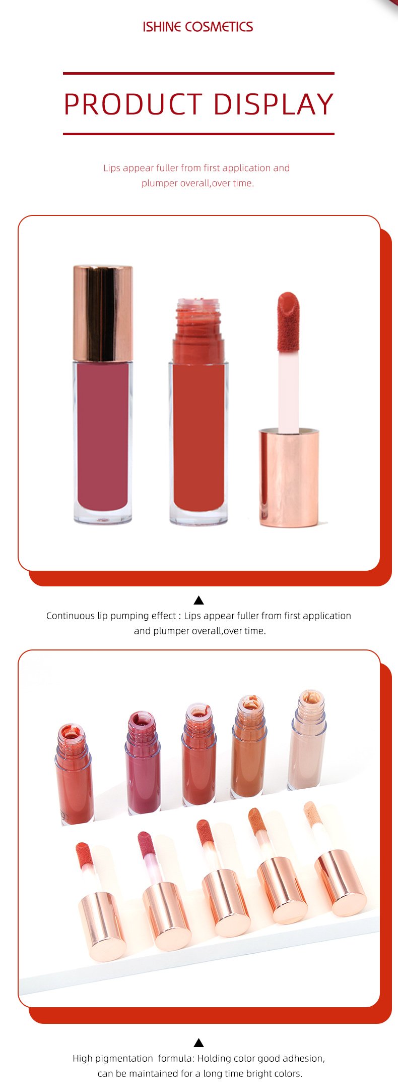 Wholesale No Logo Waterproof Gloss Lip Gloss 21 Color Glow High Quality Vegetarian Gloss Lip Gloss