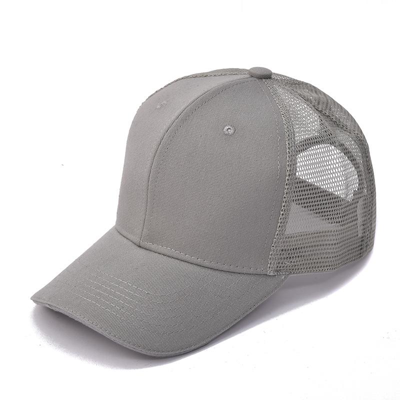 Wholesale Custom Logo Adjustable Size Cotton Snapshot Mesh Hat Men And Women Outdoor Sports Running Mesh Baseball Cap