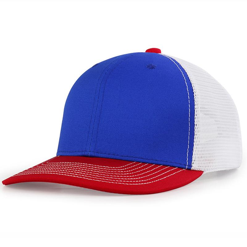 Customized Logo Unisex Blank Shape Fit Cap 112 Truck Drivers Cap High Quality Mesh Cap Ordinary Men's Sun Hat