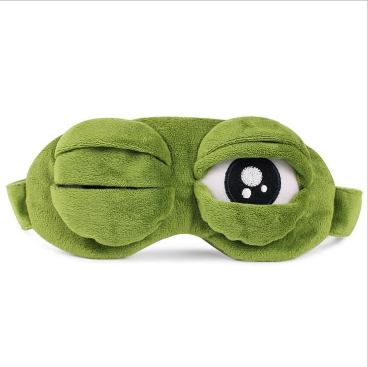 Funny Sleep Eye Mask Sad Frog Expression Creative Shading Cartoon Eye Mask Accessories