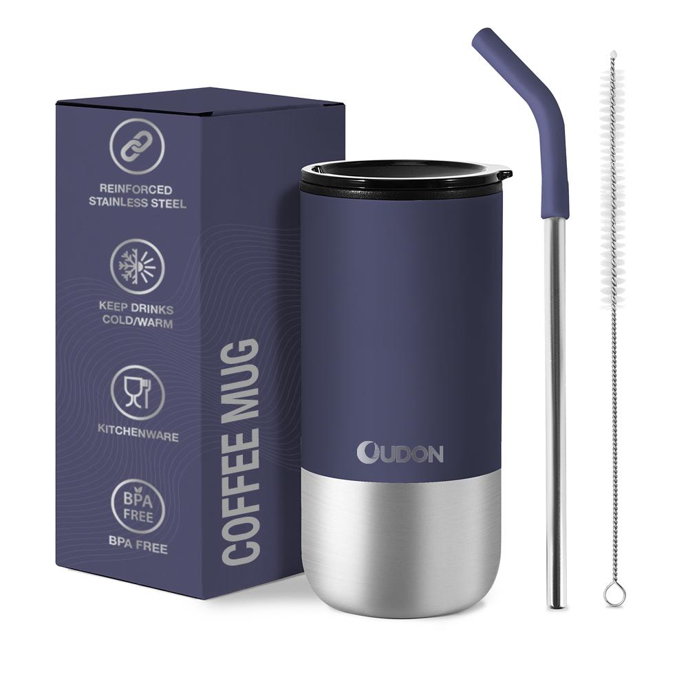20 Oz Tumbler Coffee Cup Color Metal Drinking Cup Cup Cup Customizable Straw