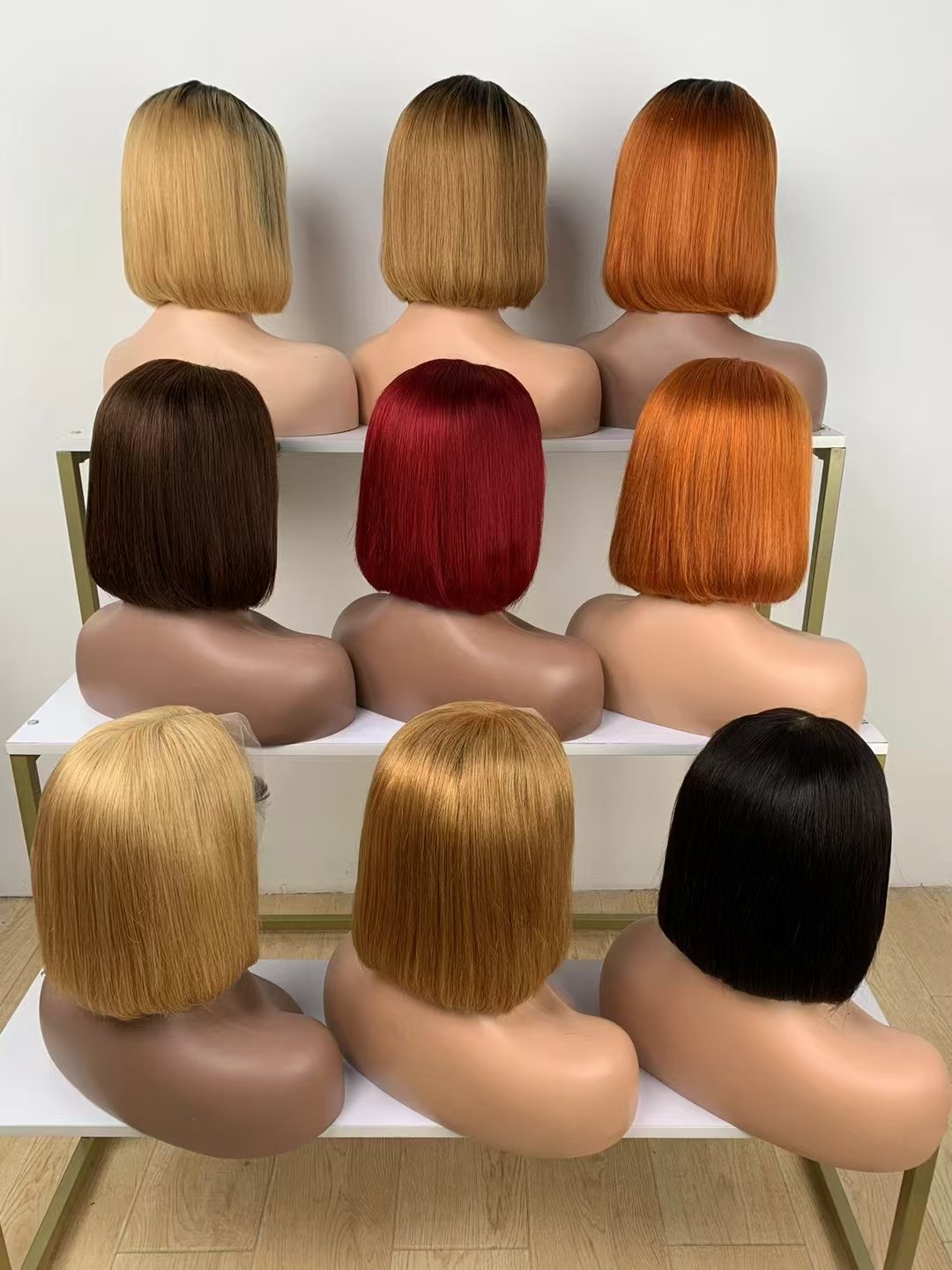 Ready Stock Human Hair Wig And Toupee Color Ring Set