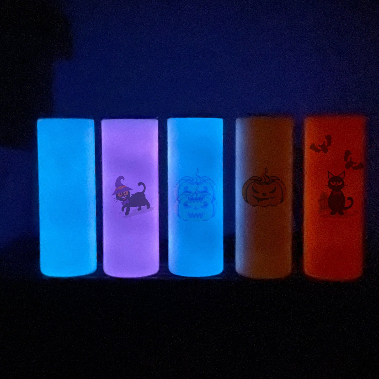 American Warehouse 20 Oz Fluorescent Stainless Steel Glow In The Dark Sublimation Slimming Tumbler Blank Luminous Paint Straight Cup