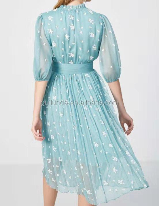Wholesale Bulk Women Fashion Summer Comfort Printed Elegant Dress