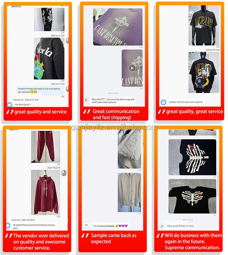 Custom Heavyweight 100% Cotton Sportswear Suit Street Suit French Terry Jogger Sportswear High Quality Men Sportswear
