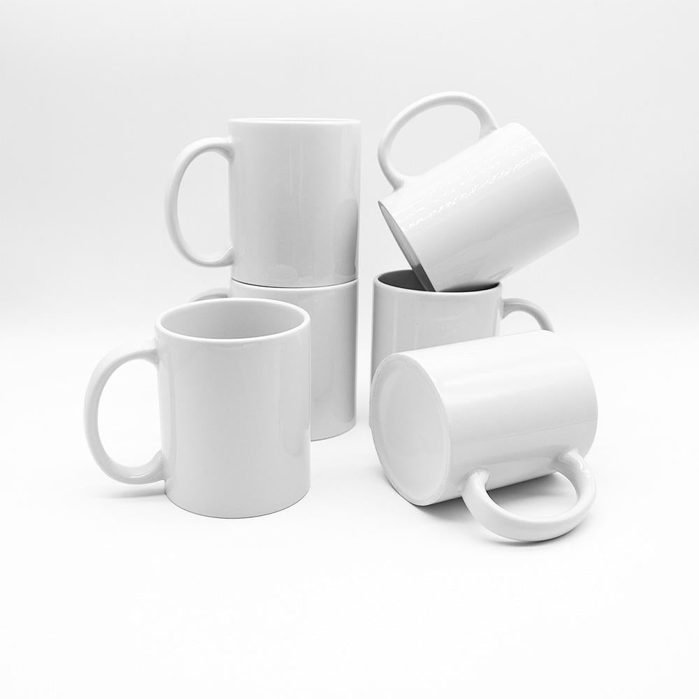 Custom Logo Hot 11 Oz 15 Oz Christmas Porcelain Plain Tea Coffee Cup White Sublimation Blank Ceramic Coffee Cup With Logo