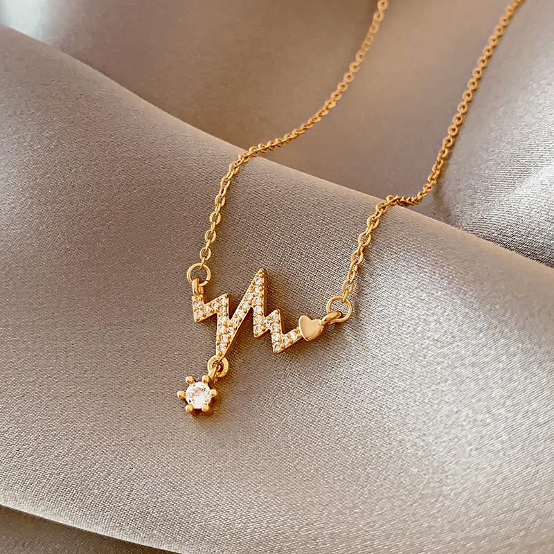 Cadena Para Mujer 18k Gold Plated Butterfly Heart Shaped Clover Custom Women's Necklace Stainless Steel Jewelry Necklace