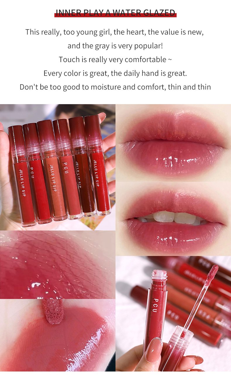 Wholesale Plump Jelly Lip Gloss Moisturizing Non-fading Water Gloss Mirror Lip Glaze Gloss Lip Gloss