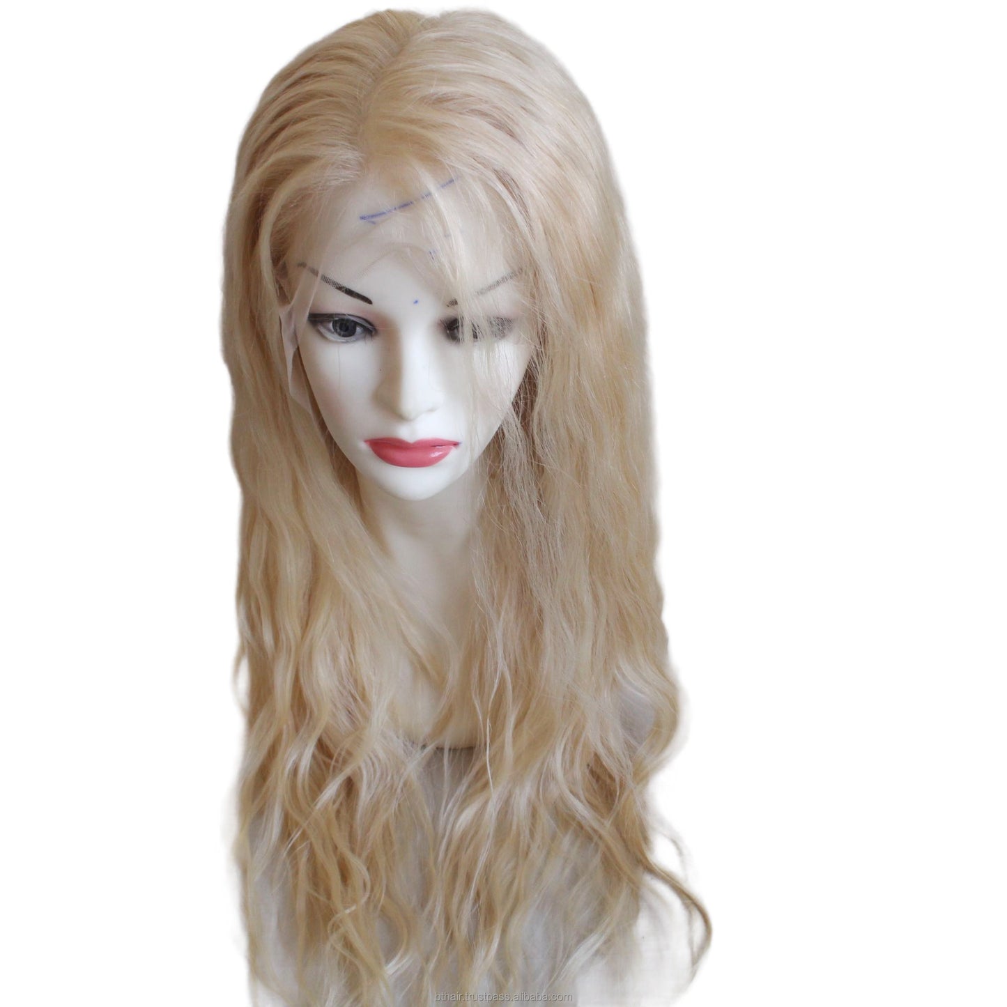 Beautiful 100 Natural Environmental Friendly Human Hair Belt Closed Suit Body Wave Remi High Clear Lace Wig Long Transparent Lace