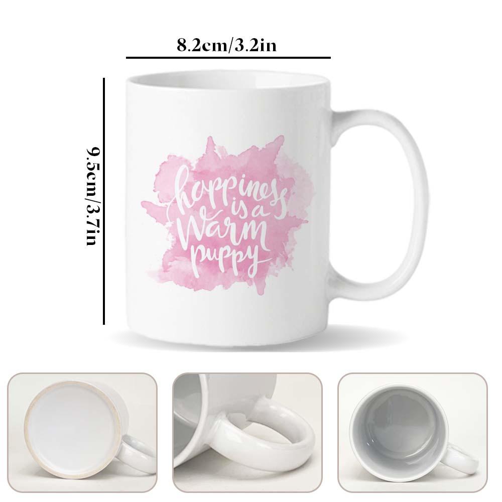 Custom Logo Hot 11 Oz 15 Oz Christmas Porcelain Plain Tea Coffee Cup White Sublimation Blank Ceramic Coffee Cup With Logo