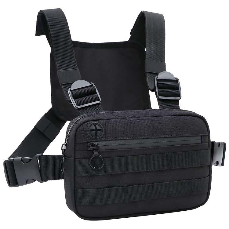 Lightweight Sport Crossbody Bag Tactical Chest Bag Vest Men's Chest Bag