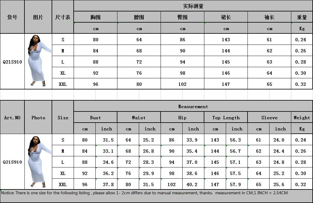Wholesale Women's Deep V-neck Slim-fit Sexy Long Sleeve Dress Women's Summer Clothes Women's Casual Dress