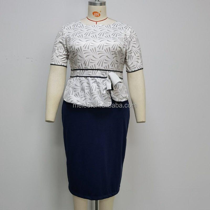 Y208109 African Women's African Digital Print Dress 6XL Casual Round Neck Dress