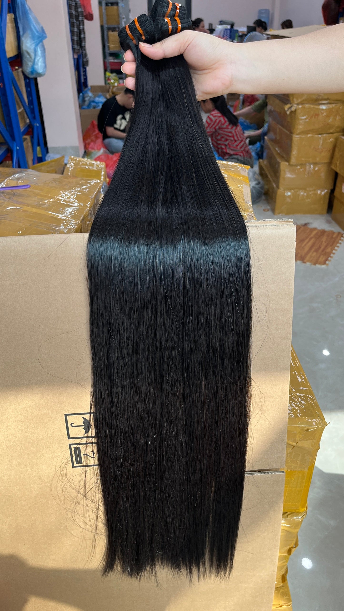 Vietnam Hair Factory Wholesale Weft Bone Straight Large Stock Top Quality Original Hair 100% Remy Hair