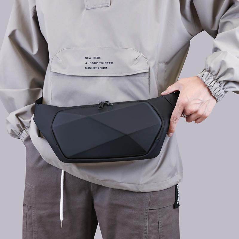 Waterproof Wholesale Men's Chest Bag Anti-theft Sling Bag Travel Nylon Messenger Bag Men's Hard Shell