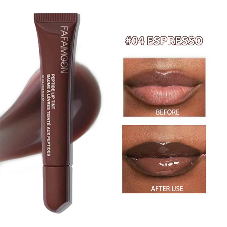 Wholesale Peptide Lip Gloss Water Sensitive Lip Glaze Full Gloss Lip Gloss