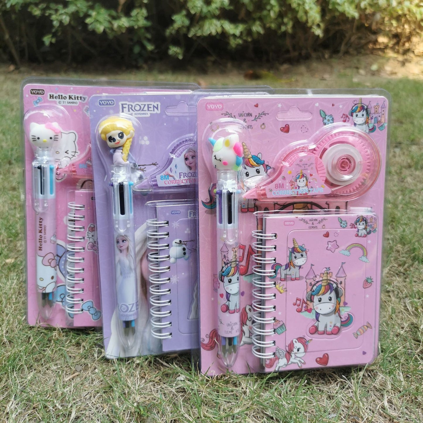 Cartoon Animal Stationery Suit Gift Unicorn Stationery Suit Correction Tape Notebook With Pen Book School Supplier