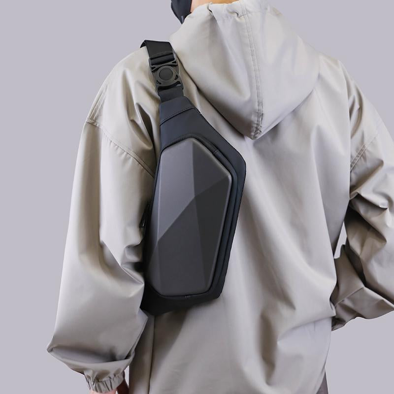 Waterproof Wholesale Men's Chest Bag Anti-theft Sling Bag Travel Nylon Messenger Bag Men's Hard Shell