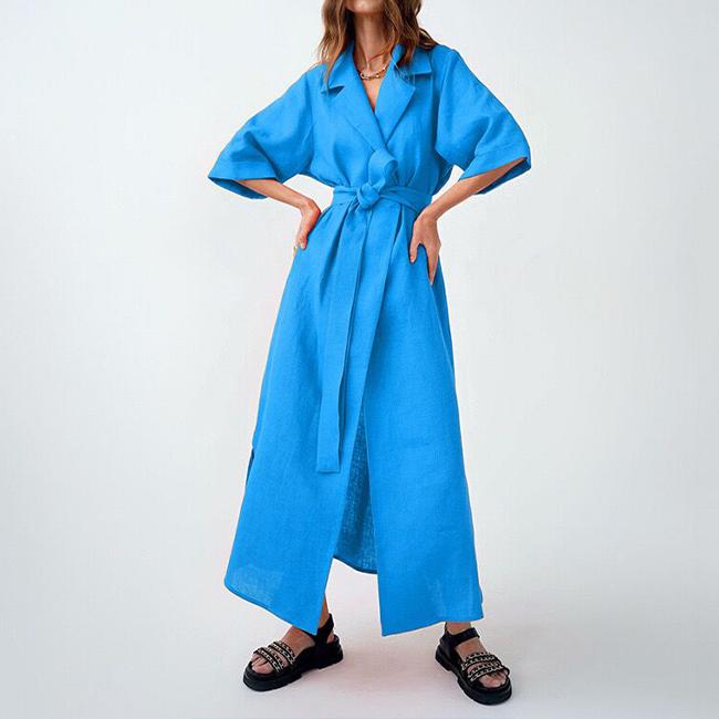 Autumn 2024 Clothing Boutique European Women's Floral Floral Loose Long Mediocre Formal Maxi Vestibule Women's Casual Women's Clothing