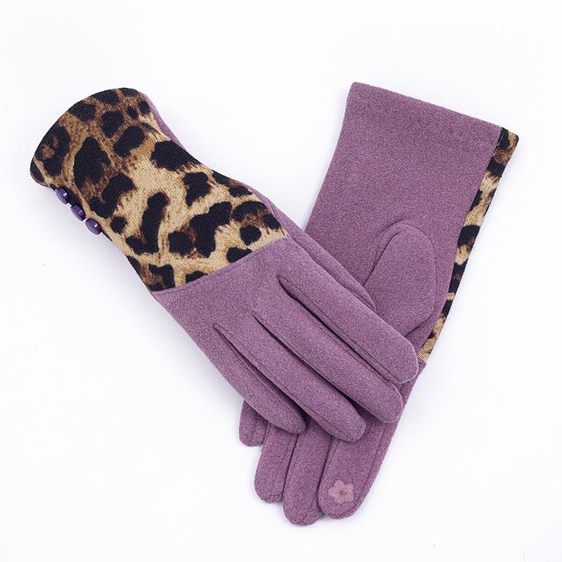 Hot Sale Winter Warm Artificial Wool Cuff Gloves Women Fashion Fleece Touch Screen Gloves