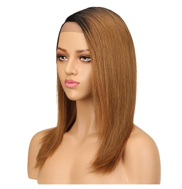 Human Hair Gradient Human Hair Long Straight Hair Women Full Head Suit Recommend