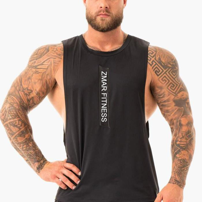 Men's Sleeveless Gym Top Custom Logo High Quality Soft Sweat Wicking Men's Vest