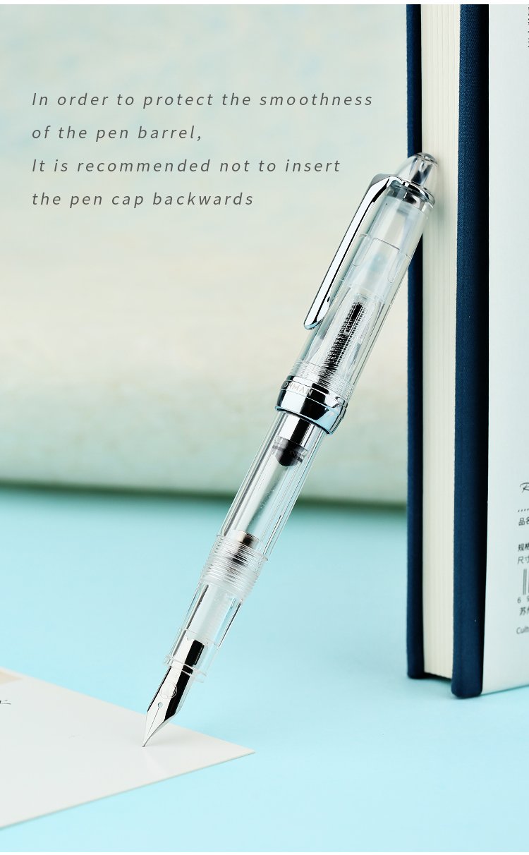 MAHOHN-S6 Transparent Demo Male And Female Adult Student Writing And Practicing Iridium Fountain Pen Made In China