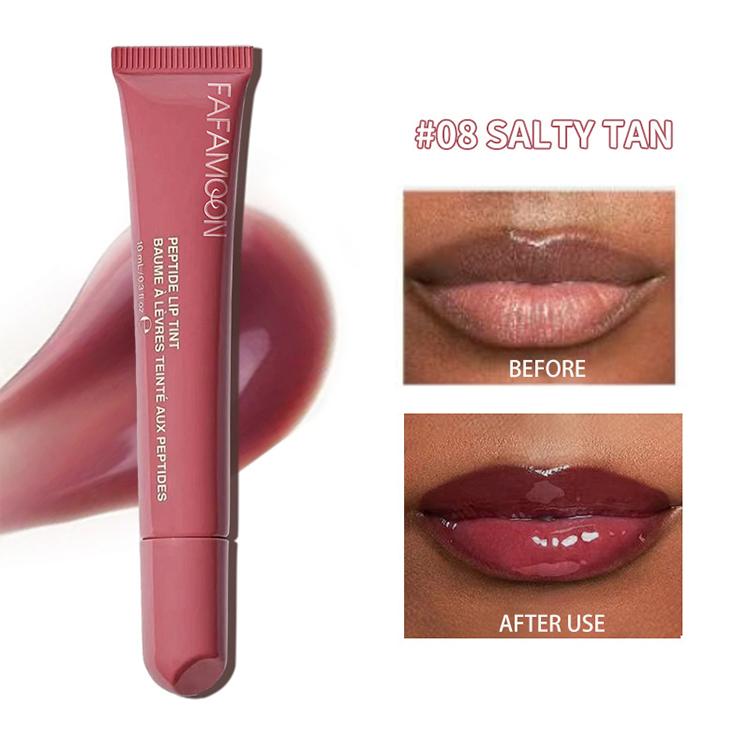 Wholesale Peptide Lip Gloss Water Sensitive Lip Glaze Full Gloss Lip Gloss