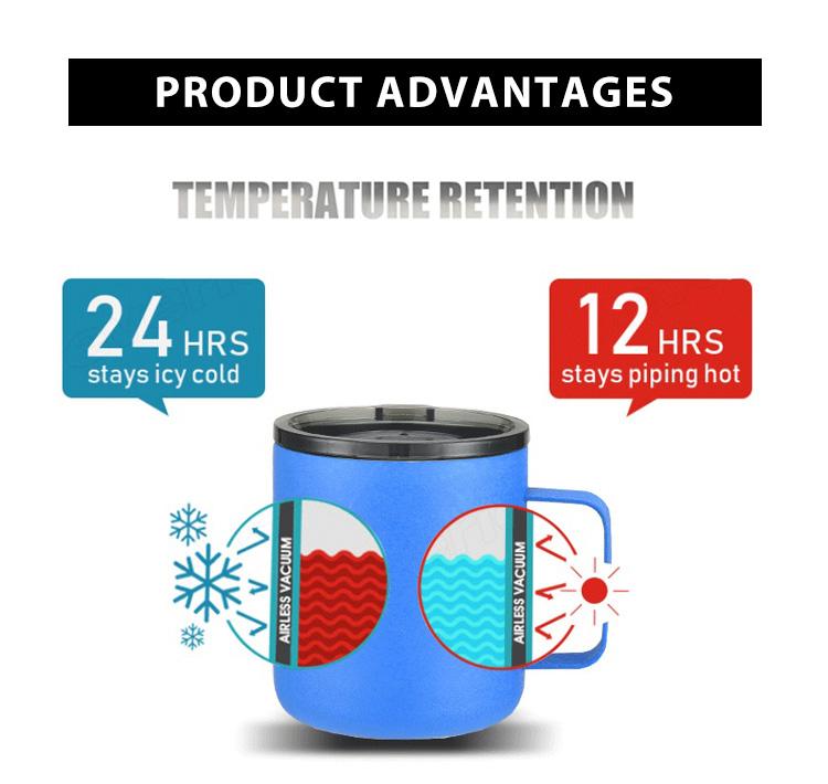 Vasos Original Insulated Coffee Cup Termos Beer Cup Tumbler Cooler Thermos Cup Stainless Steel Tumbler Cup 14 Oz