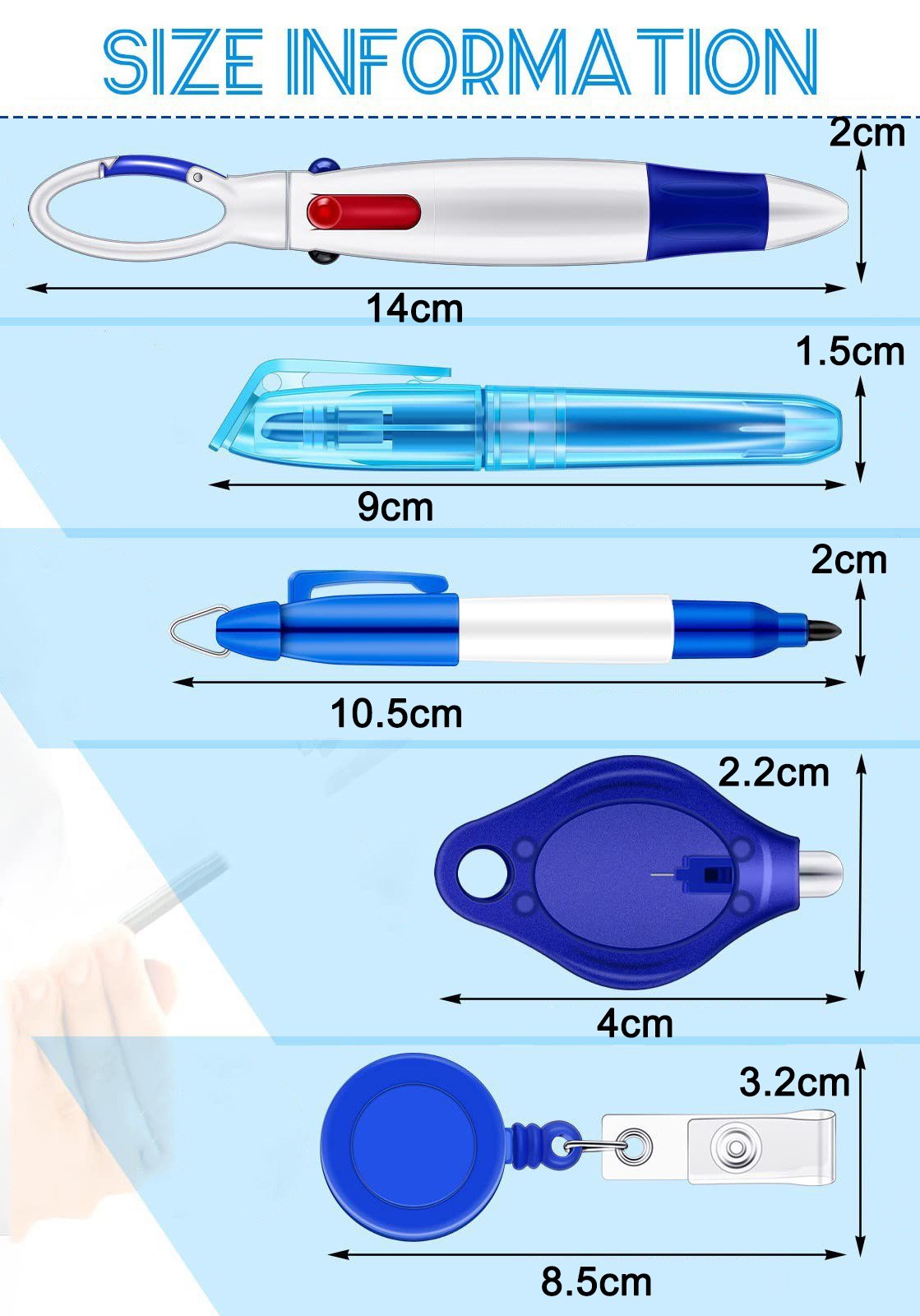 Assemble Multi-function Nurse Pen Set Clip Badge Holder Retractable Custom Nurse Pen Badge Reel Nurse Doctor Gift