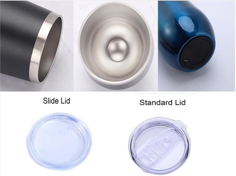 OEM/ODM 12oz Egg Shape Double Wall Stainless Steel Vacuum Cup Hot Travel Coffee Wine Cup Insulated Wine Cup