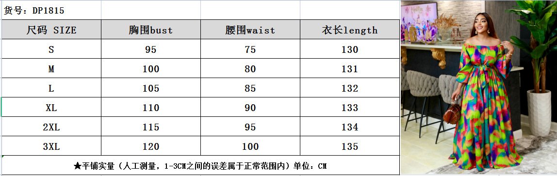 Textile Fashion Women Long Summer Single Shoulder Floral Dress Women Casual Dress Women Maxi Dress