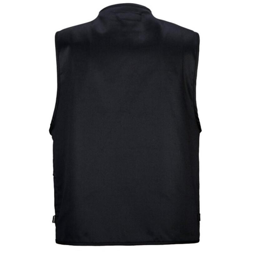 Custom Logo Reporter Travel Fishing Hunting Cotton Sleeveless Multi-Pocket Work Vest Men's Active Wear Outdoor Vest