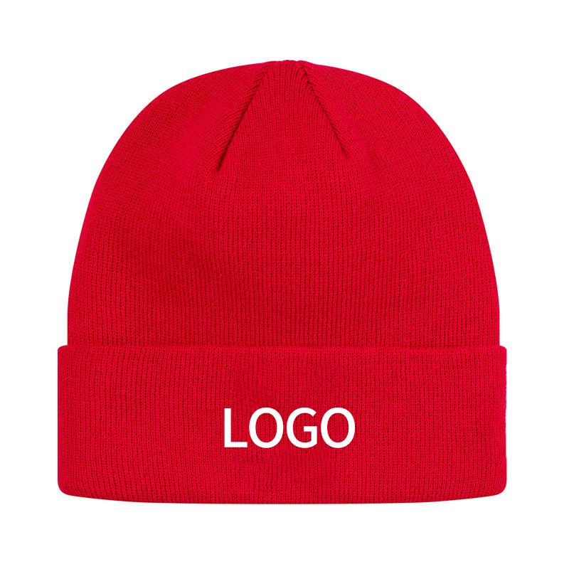 Fashion Autumn Hat Knitted Warm Scarf Men's Women's Wool Skateboard Unisex Hat Winter Knitted Hat Fleece Hat