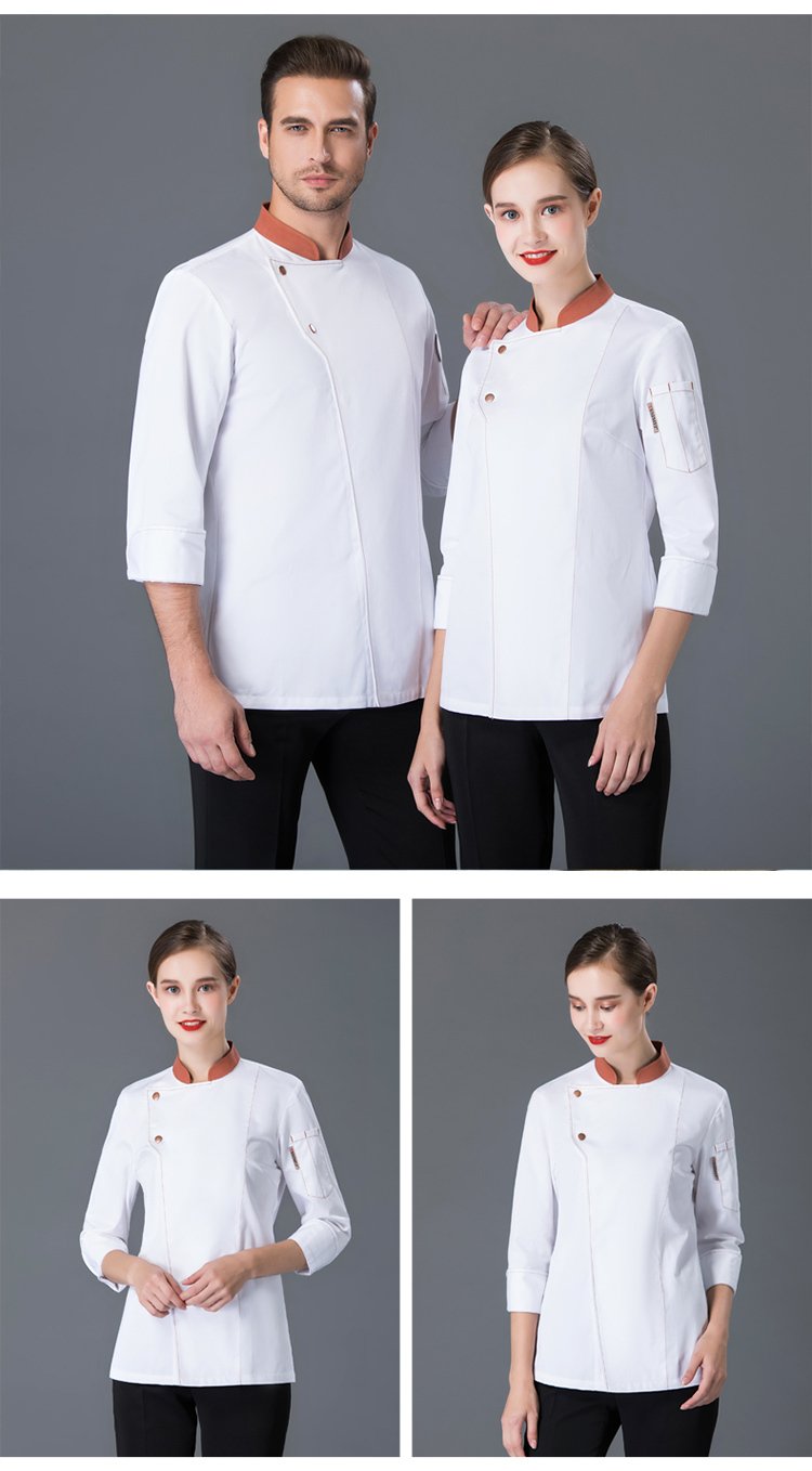 High Quality Winter Long Sleeve Fashion Restaurant Chef Coat Uniform Western Hotel Uniform Formal Restaurant Uniform