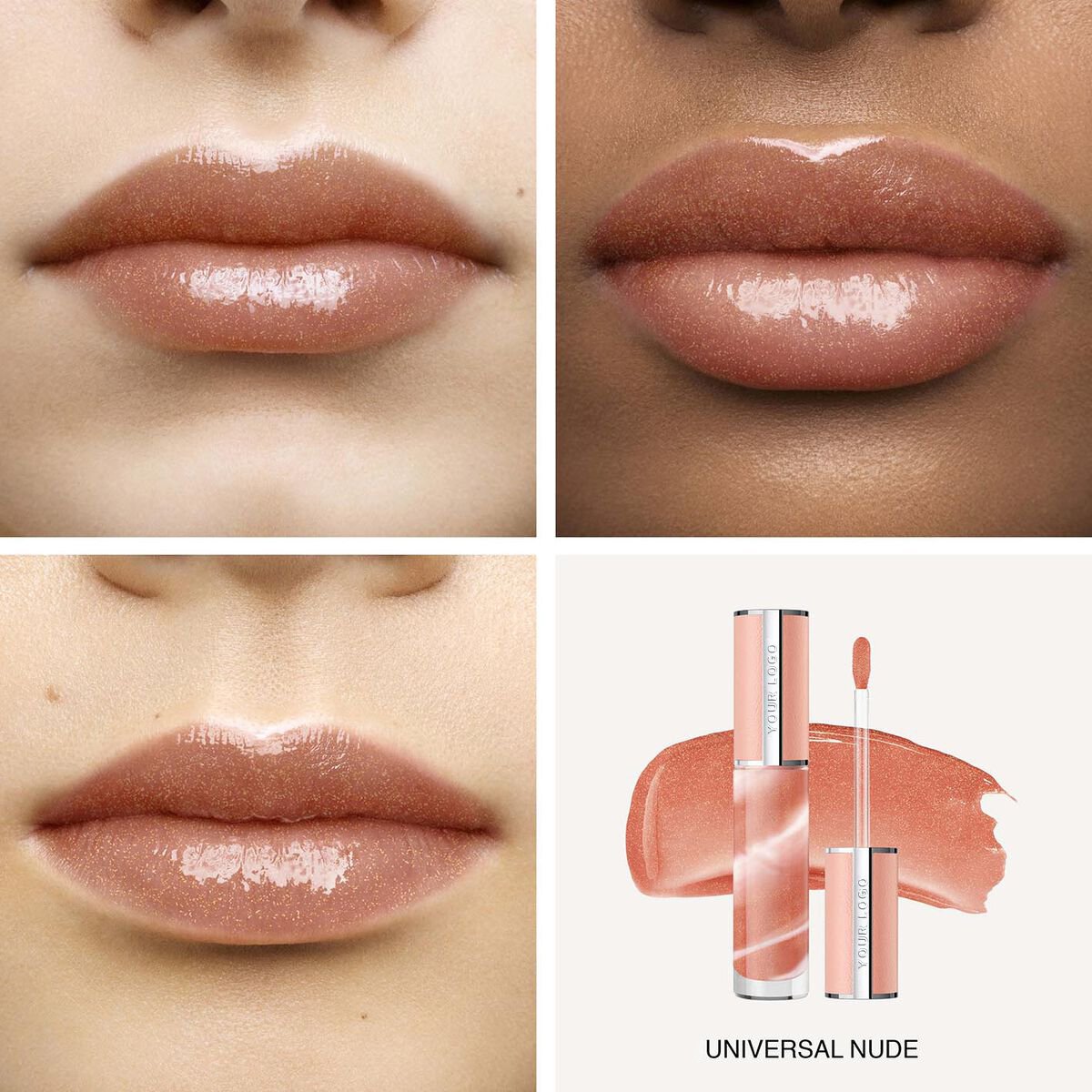 Perfecto Rose Liquid Cream Lip Gloss Waterproof Matte Lip Balm With Customizable Logo Fashion Design Mineral Lip Gloss Label