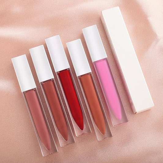 Private Label High Pigment Lip Gloss Makeup Wholesale Low Minimum Order Quantity Cheap Lip Gloss Custom Brand High Quality Shiny Lip Gloss