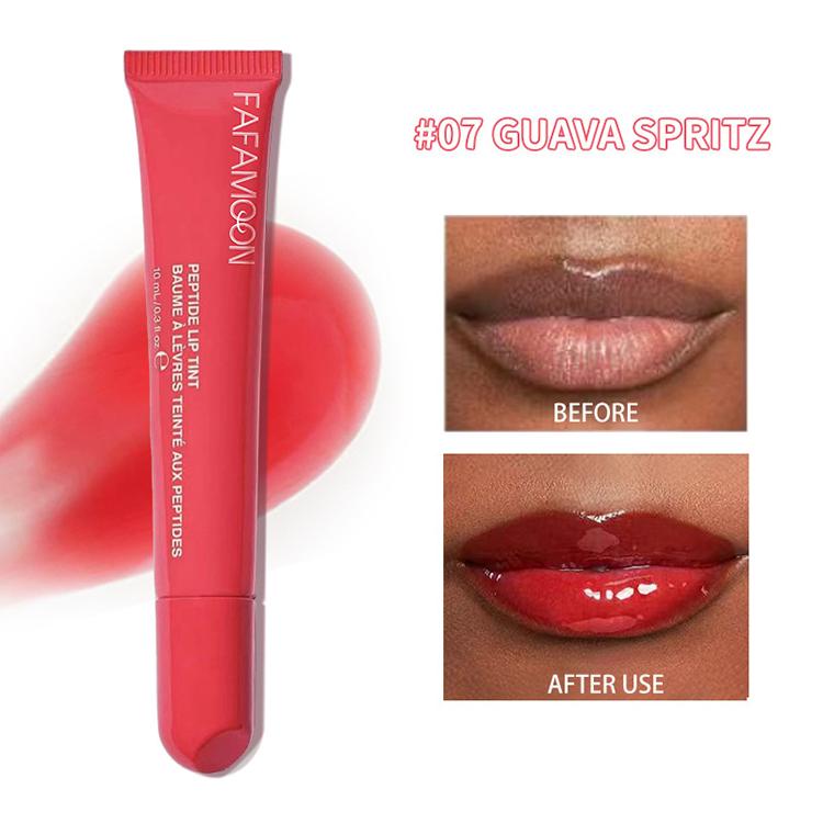 Wholesale Peptide Lip Gloss Water Sensitive Lip Glaze Full Gloss Lip Gloss
