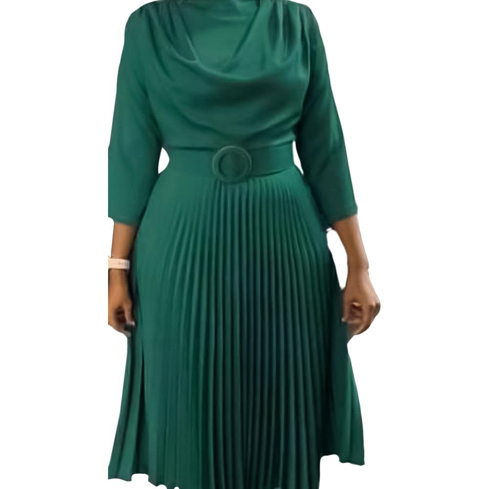 New Design African Career Clothing Spring Fashion African Clothing Chiffon Pleated Skirt