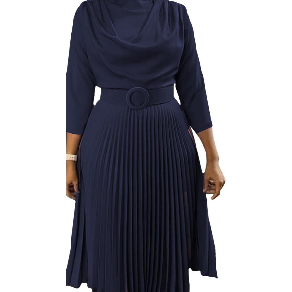 New Design African Career Clothing Spring Fashion African Clothing Chiffon Pleated Skirt