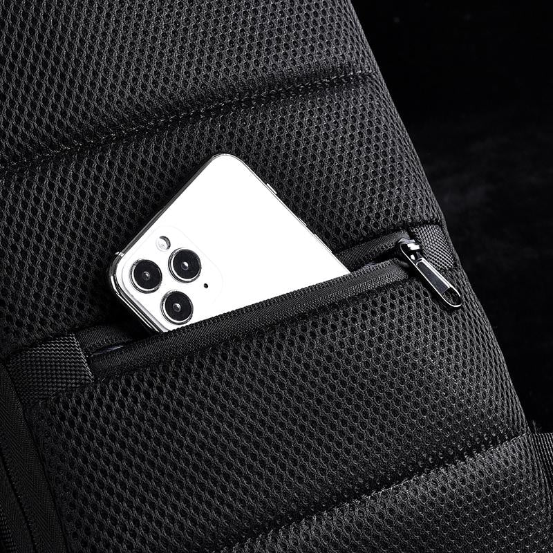 Anti-theft Men's Chest Bag Good Shape Beautiful Waterproof USB Rechargeable Crossbody Bag