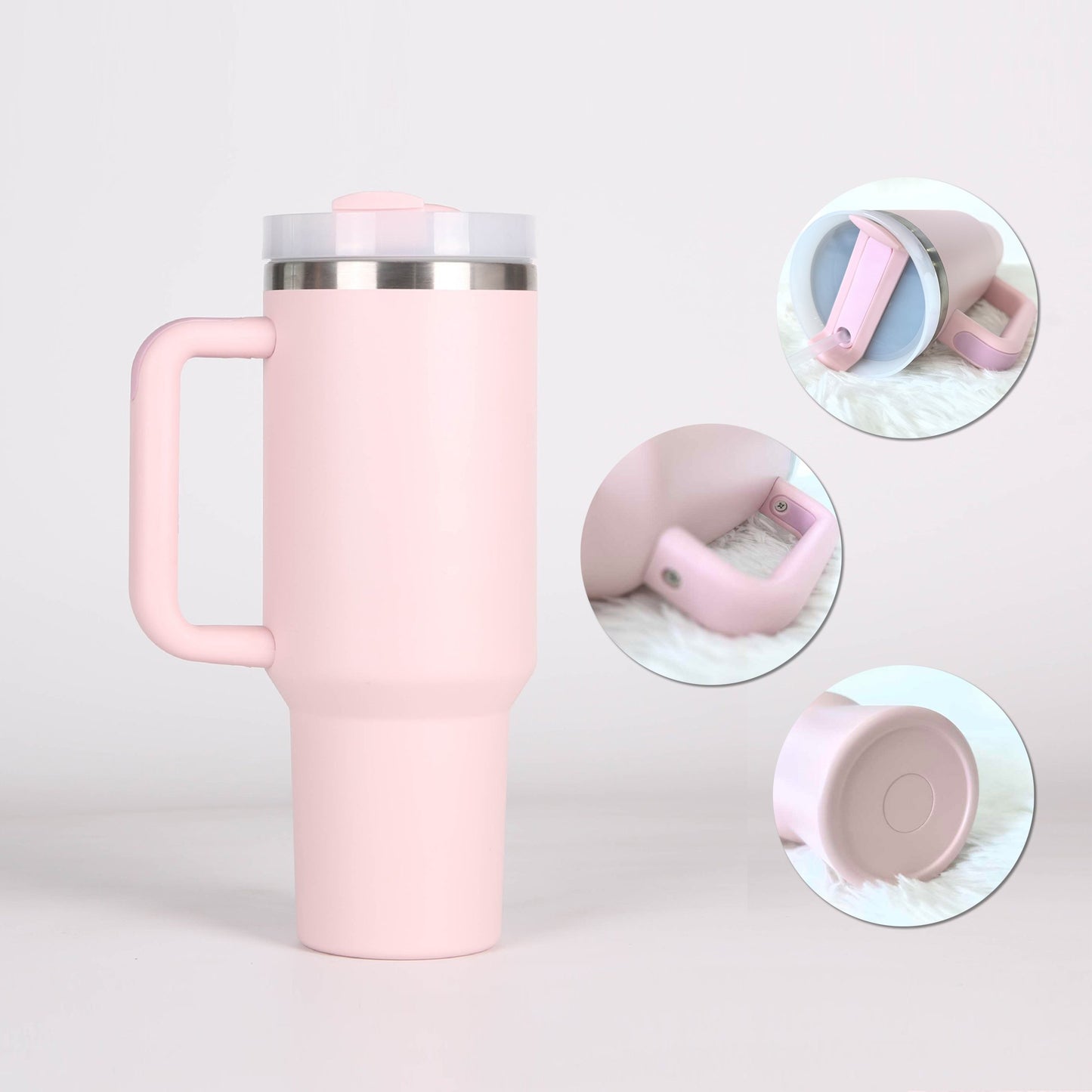 Custom 40 Oz Tumbler Stainless Steel Vacuum Insulated Tumbler Travel Mug Coffee Cup 20 Oz 30 Oz 40 Oz Tumbler With Handle Logo