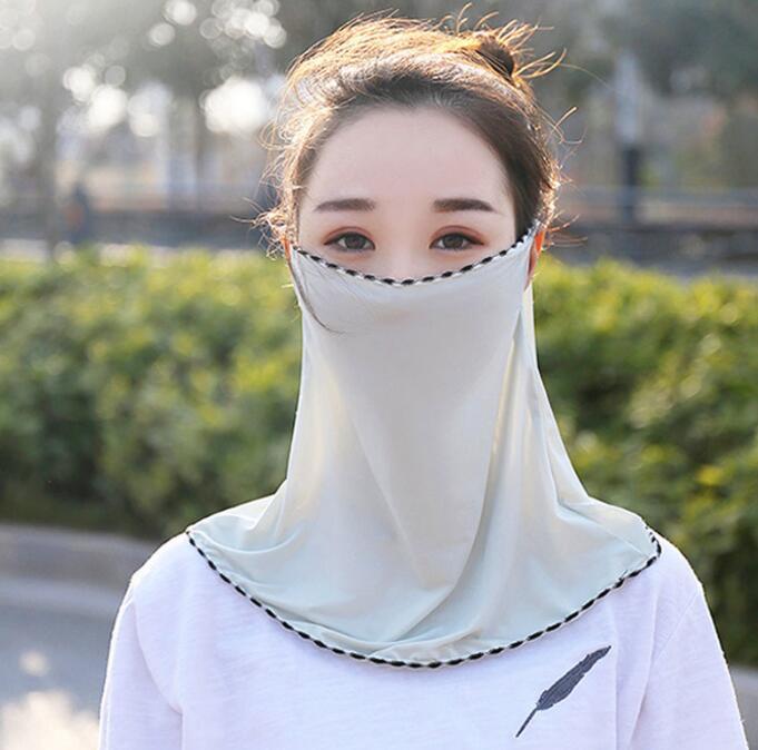 Summer Outdoor Travel Women's Sunscreen Veil Hood Breathable Mask