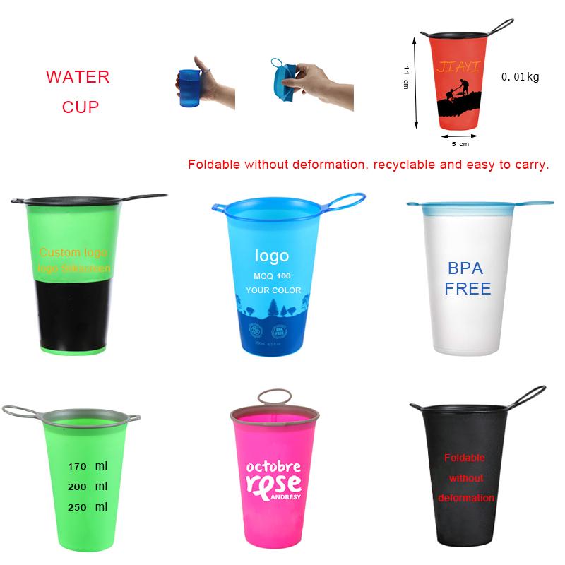 Wholesale Costom Outdoor Folding Water Drinking TPU Water Cup