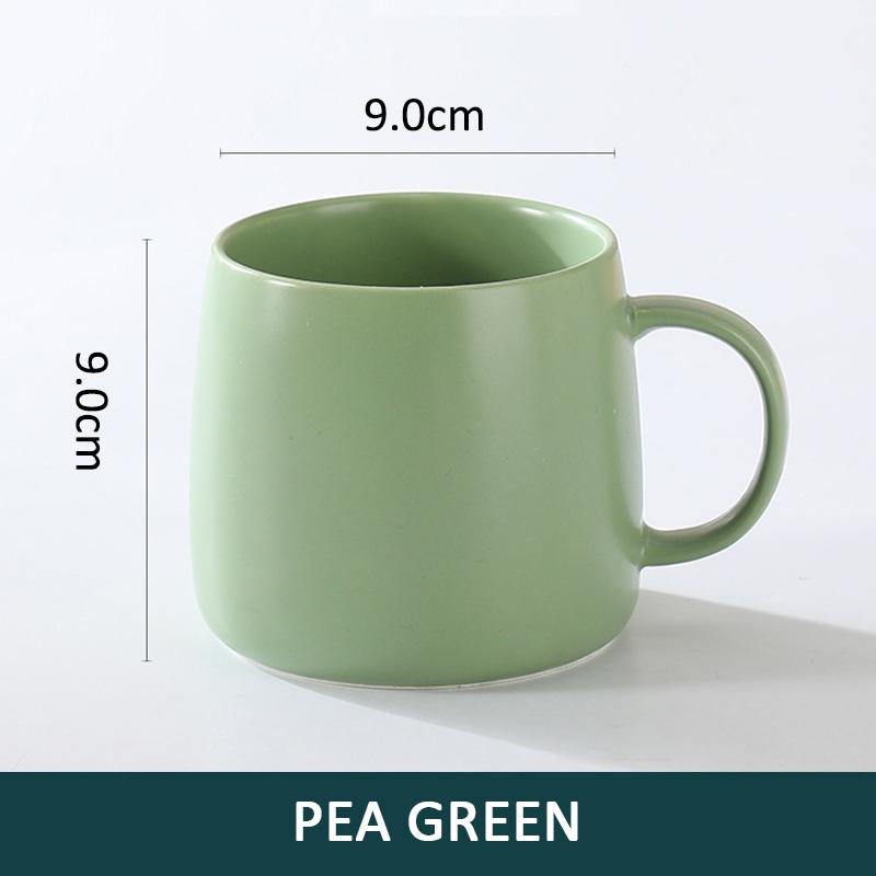Custom 15 Oz Matte Ceramic Coffee Cup Wholesale Large Porcelain Drink Personalized Christmas Cup With Logo Printed Tea Cup