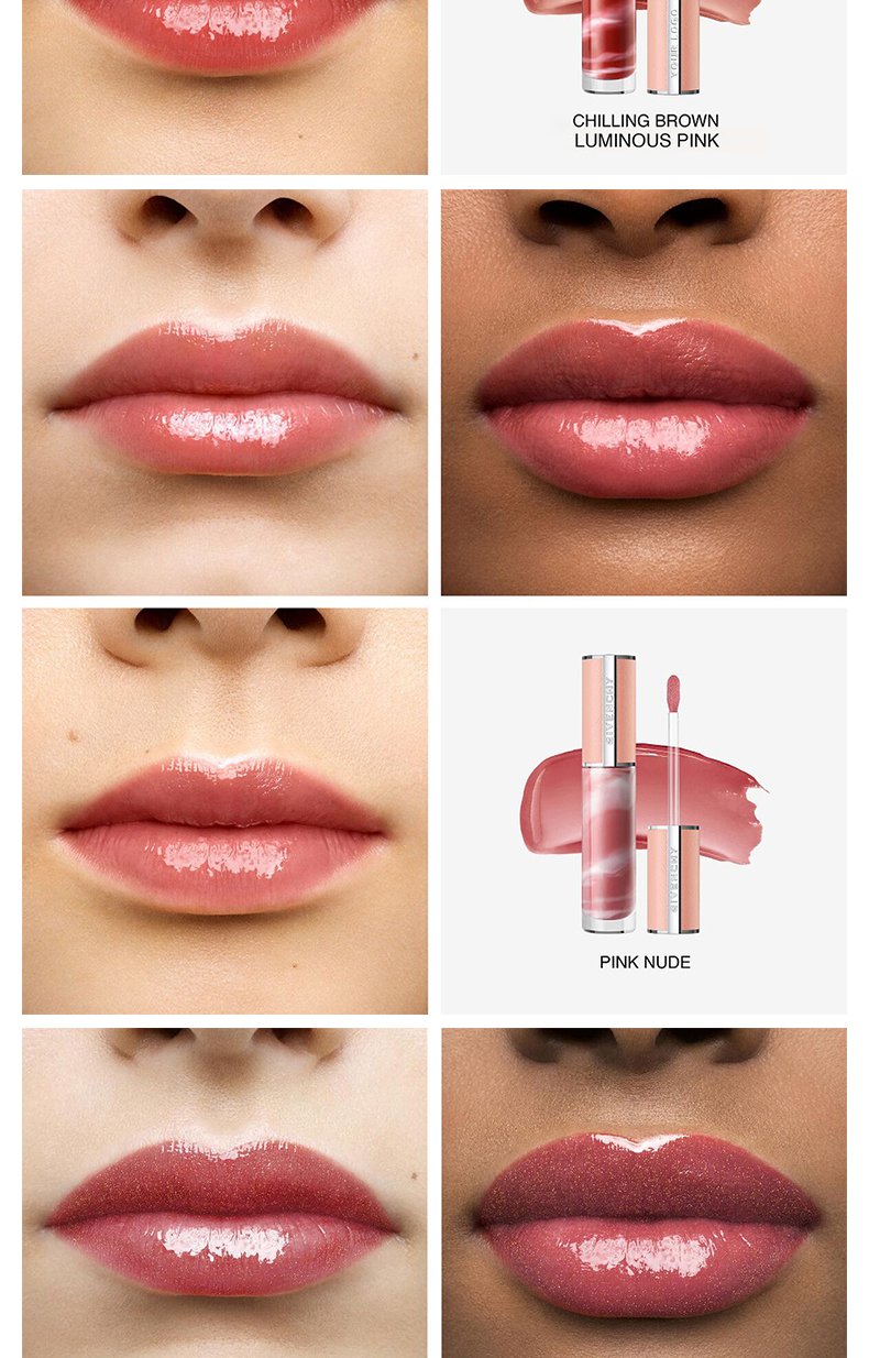 Perfecto Rose Liquid Cream Lip Gloss Waterproof Matte Lip Balm With Customizable Logo Fashion Design Mineral Lip Gloss Label
